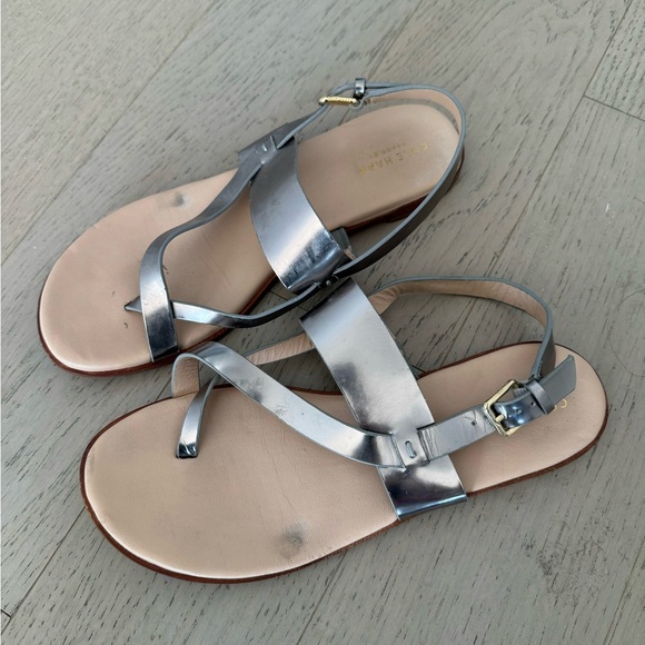 Cole Haan Anica Thong Sandal in Metallic - Picture 2 of 5